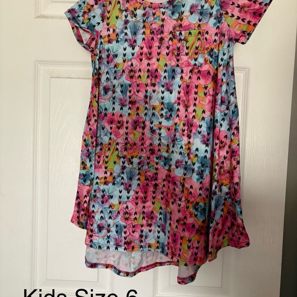LLR Kids T-Shirt Dress with Pockets